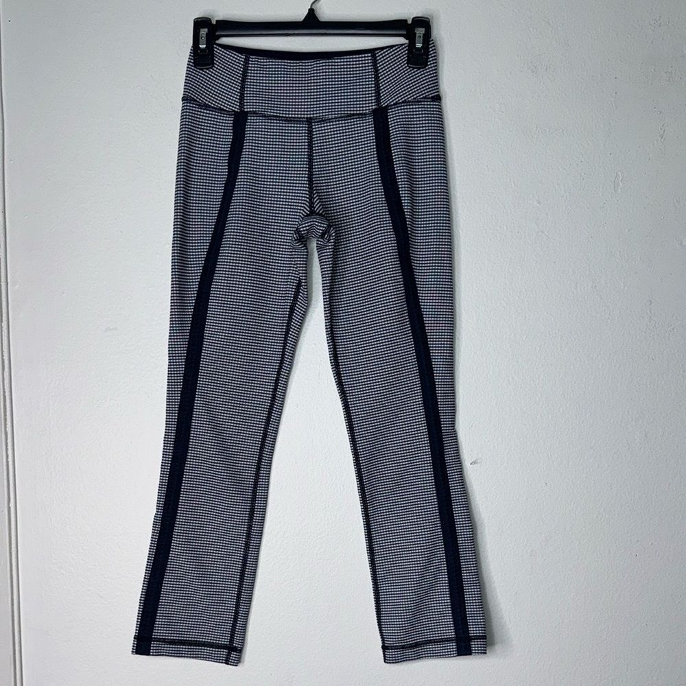 Lululemon Coast To Class Inkwell Gingham Pants Size 4